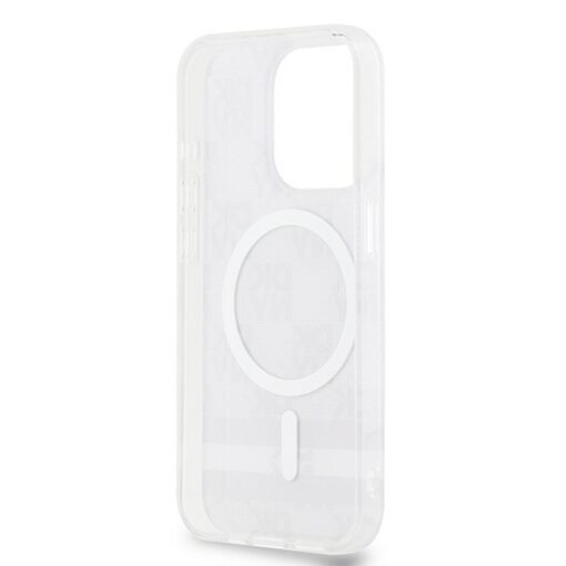 DKNY Handyhülle für IPHONE 15 Pro Max kompatibel mit MagSafe DKHMP15XHCPTSK (DKNY HC MagSafe PC TPU Checkered Pattern W/Printed Stripes) schwarz – Bild 9
