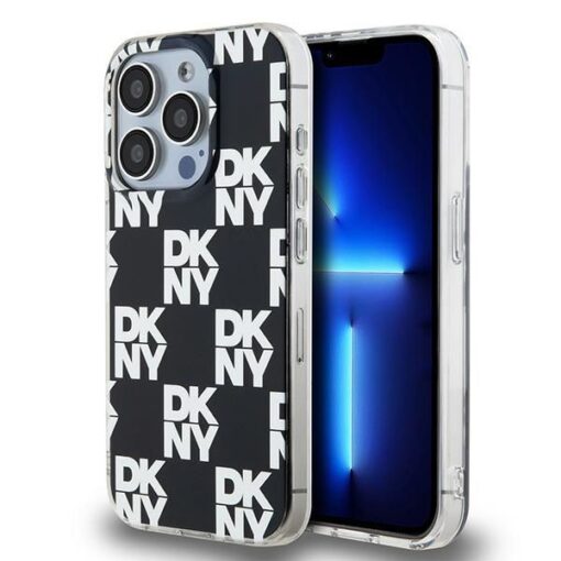 DKNY Handyhülle für IPHONE 15 Pro DKHCP15LHDLCEK (DKNY HC PC TPU Checkered Pattern) schwarz
