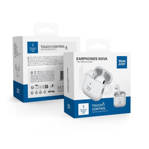 BLUE STAR kabelloser / bluetoothfähiger Stereo-Kopfhörer TWS Nova Fi5 weiß