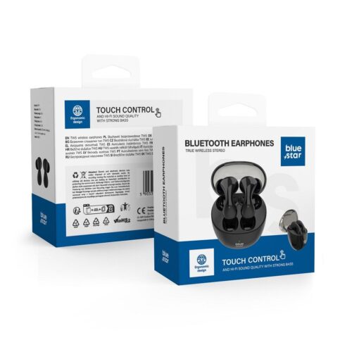 Blue Star drahtloser Stereo-Kopfhörer TWS BK99 schwarz