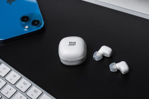 BLUE STAR kabelloser / bluetoothfähiger Stereo-Kopfhörer TWS Mini A19 weiß – Bild 10