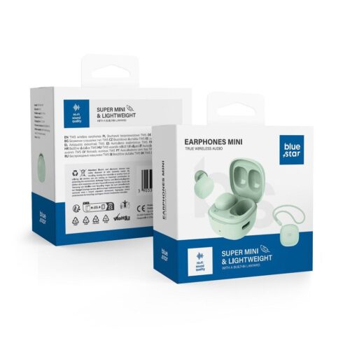 BLUE STAR kabelloser / bluetoothfähiger Stereo-Kopfhörer TWS Mini A19 grün