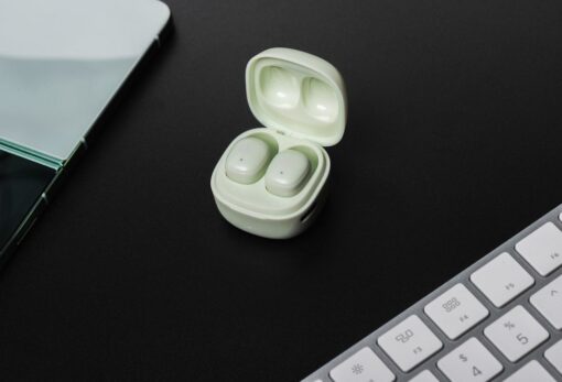 BLUE STAR kabelloser / bluetoothfähiger Stereo-Kopfhörer TWS Mini A19 grün – Bild 9