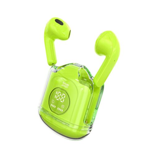 BLUE STAR kabelloser / bluetoothfähiger Stereo-Kopfhörer TWS Transparency Fi22 grün – Bild 5