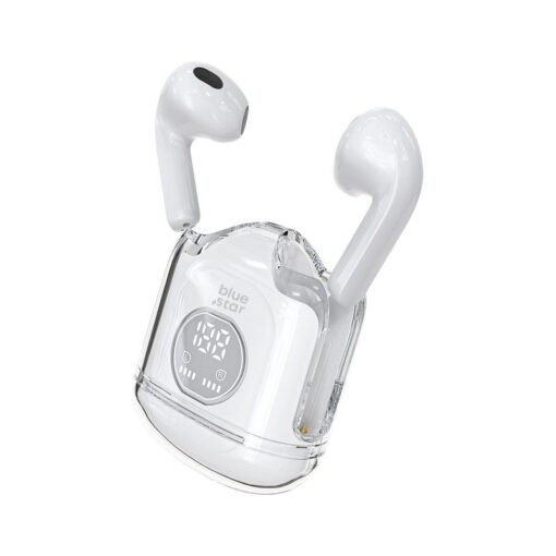 BLUE STAR kabelloser / bluetoothfähiger Stereo-Kopfhörer TWS Transparency Fi22 weiß – Bild 8