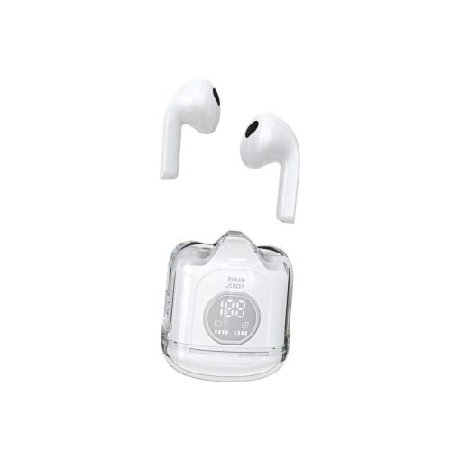 BLUE STAR kabelloser / bluetoothfähiger Stereo-Kopfhörer TWS Transparency Fi22 weiß – Bild 10