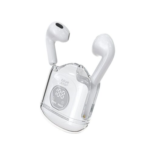 BLUE STAR kabelloser / bluetoothfähiger Stereo-Kopfhörer TWS Transparency Fi22 weiß – Bild 11