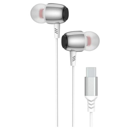 Wire earbuds USB C (DAC) Blue Star M09C 1,2 m white – Bild 3