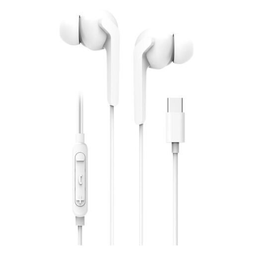 Wire earbuds USB C (DAC) Blue Star M15C 1,2 m white – Bild 3