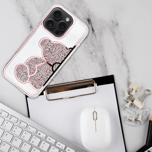 TEDDY BEAR Handyhülle für IPHONE 15 rosa – Bild 7