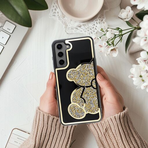 TEDDY BEAR Handyhülle für SAMSUNG S21 FE gold – Bild 7