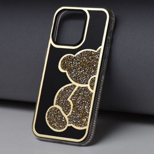 TEDDY BEAR Handyhülle für IPHONE 15 Pro gold – Bild 9