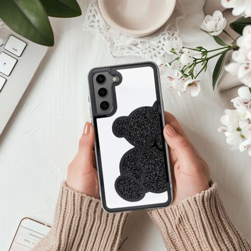 TEDDY BEAR Case for SAMSUNG S24 FE black – Bild 6