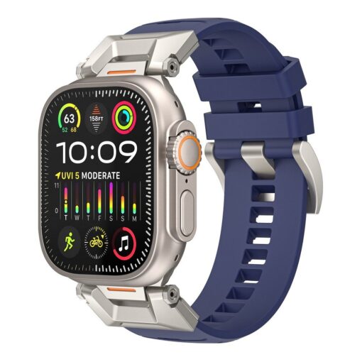 WiWU - Wi-WB012 Urban Watch Band 42/44/45/49mm smartwatch Armband - navy blau – Bild 5