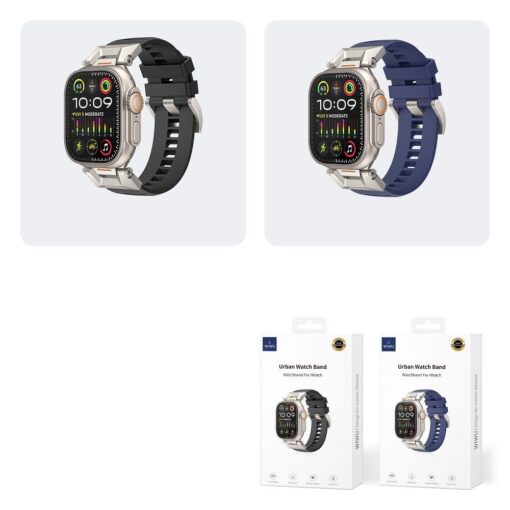 WiWU - Wi-WB012 Urban Watch Band 42/44/45/49mm smartwatch Armband - navy blau – Bild 8