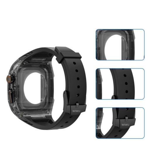 WiWU - Wi-WB013 Rambo Watch Band 42/44/45mm smartwatch Armband - schwarz – Bild 8