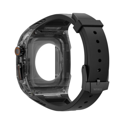WiWU - Wi-WB014 2-in-1 Armor Watch Band 49mm Smartwatch Armband - schwarz – Bild 4