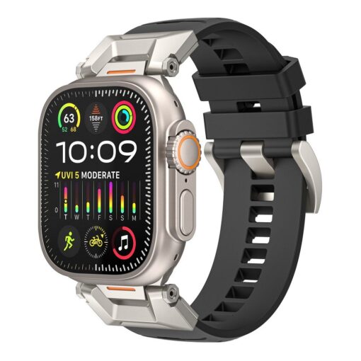 WiWU - Wi-WB012 Urban Watch Band 42/44/45/49mm Smartwatch Armband - schwarz – Bild 4