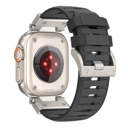 WiWU - Wi-WB012 Urban Watch Band 42/44/45/49mm Smartwatch Armband - schwarz – Bild 5
