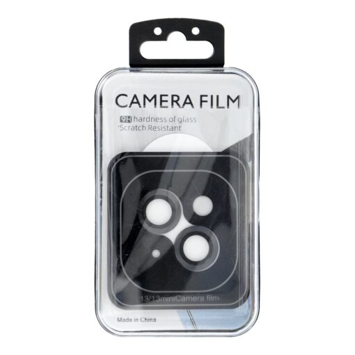 Kamerahülle PROTECTOR 9H + Applikator für IPHONE 13 / 13 MINI schwarz – Bild 4