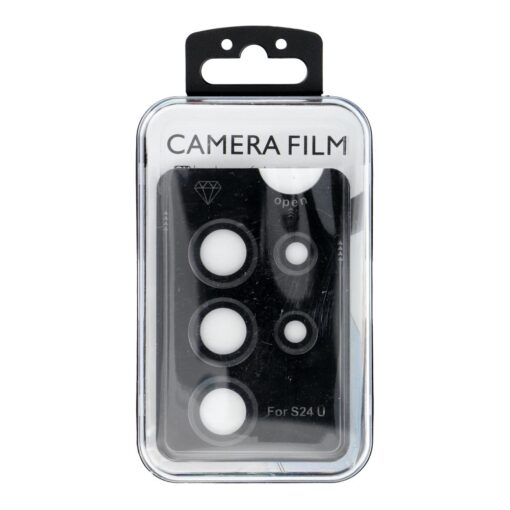 Kamerahülle PROTECTOR 9H + Applikator für SAMSUNG S24 ULTRA schwarz – Bild 4