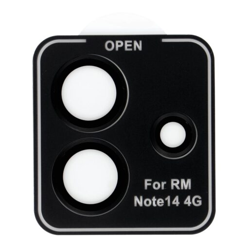 Kameraabdeckung PROTECTOR 9H + Applikator für XIAOMI NOTE 14 4G schwarz