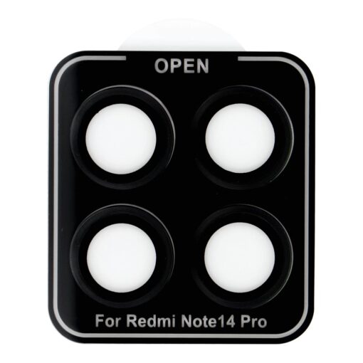Kameraabdeckung PROTECTOR 9H + Applikator für XIAOMI NOTE 14 PRO 5G schwarz