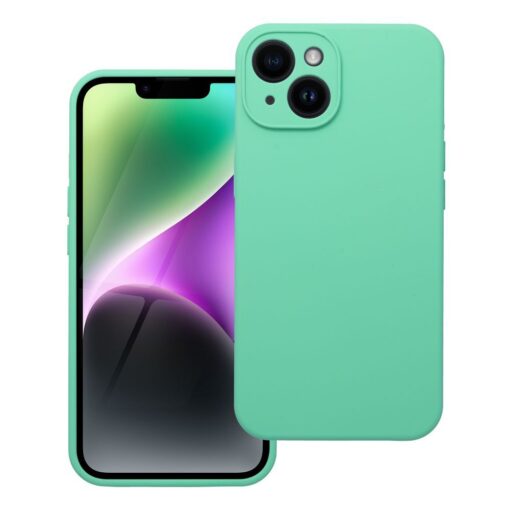 SILICONE 2mm Handyhülle für IPHONE 14 mint