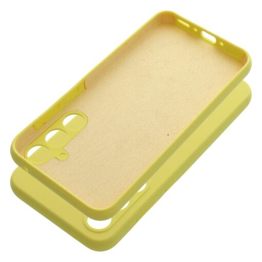 SILICONE 2mm Handyhülle für SAMSUNG A35 5G gelb – Bild 4