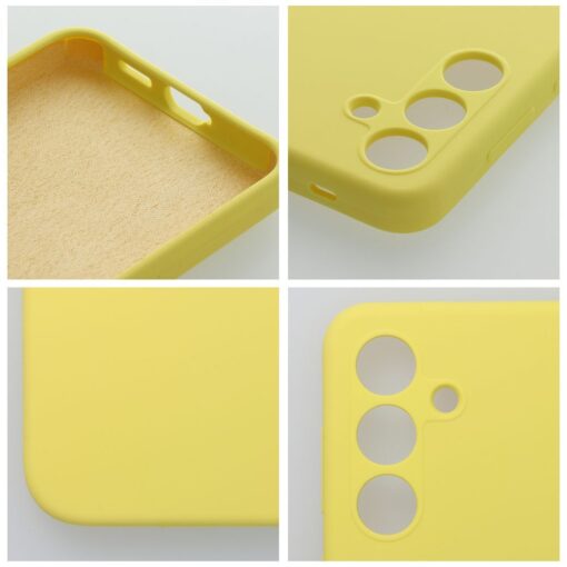 SILICONE 2mm Handyhülle für SAMSUNG A35 5G gelb – Bild 5
