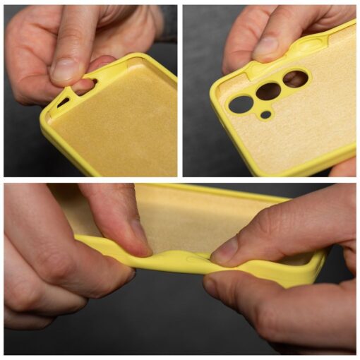 SILICONE 2mm Handyhülle für SAMSUNG A35 5G gelb – Bild 6