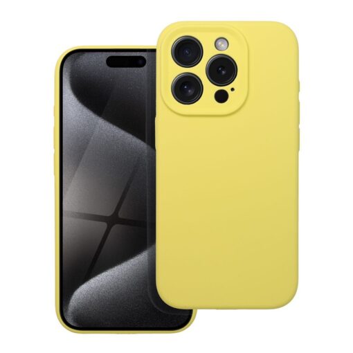 Case SILICONE 2mm for IPHONE 16 lemon – Bild 3