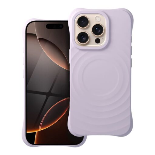 Silikon Zephyr Mag Abdeckung kompatibel mit MagSafe für IPHONE 16 PRO lila