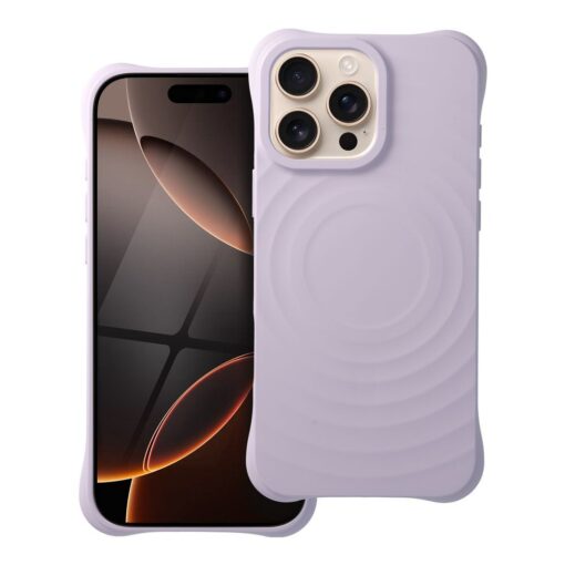 Silikon Zephyr Mag Abdeckung kompatibel mit MagSafe für IPHONE 16 PRO MAX lila