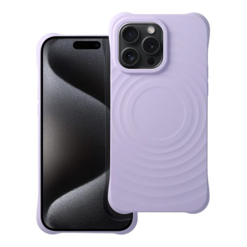 Silikon Zephyr Mag Cover kompatibel mit MagSafe für IPHONE 15 lila