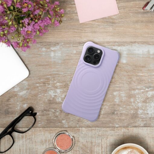 Silikon Zephyr Mag Cover kompatibel mit MagSafe für IPHONE 14 PRO MAX lila – Bild 6