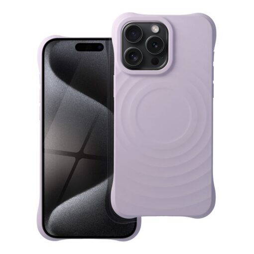 Silikon Zephyr Mag Cover kompatibel mit MagSafe für IPHONE 15 PRO MAX lila
