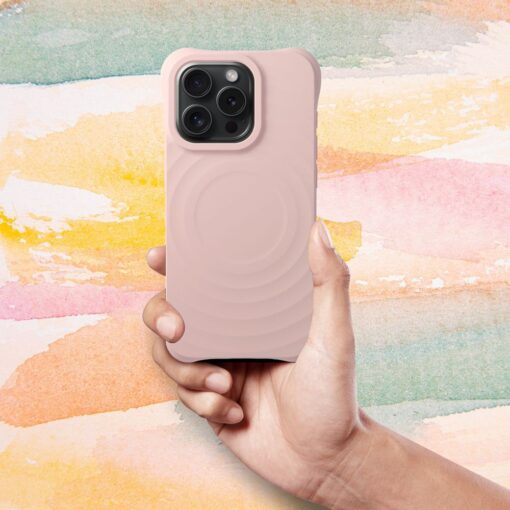 Silikon Zephyr Mag Abdeckung kompatibel mit MagSafe für IPHONE 15 PRO rosa – Bild 6