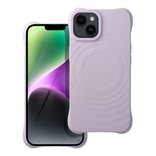 Silikon Zephyr Mag Abdeckung kompatibel mit MagSafe für IPHONE 14 lila