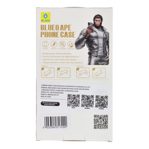 BLUEO APE Phone Case - Apple iPhone 16 grau – Bild 3