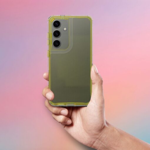MATRIX CLEAR Handyhülle für SAMSUNG S21 FE gelb – Bild 3