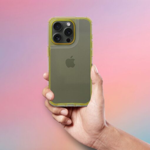 MATRIX CLEAR Handyhülle für IPHONE 13 Pro gelb – Bild 6