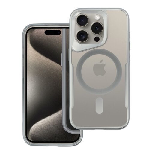 ERGOFIT NEWZONE Handyhülle kompatibel mit MagSafe für IPHONE 15 PLUS silber