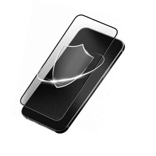 Forcell Matt gehärtetes Glas - für Iphone 15 Pro schwarz – Bild 3
