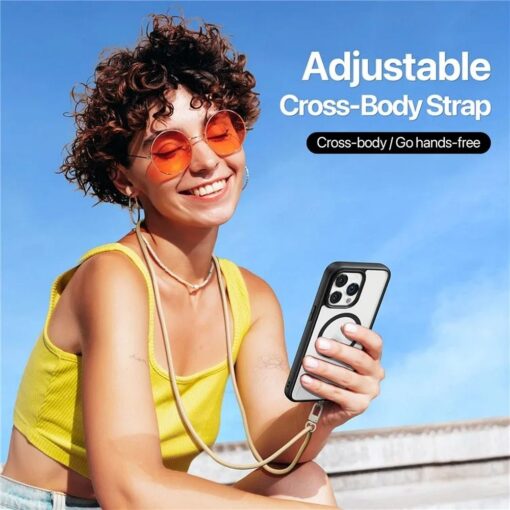 DUX DUCIS Plaz - cross-body phone strap - yellow – Bild 13