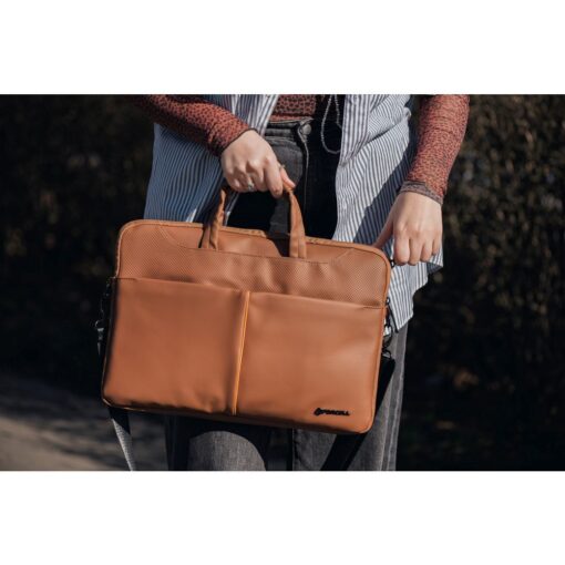 FORCELL F-PROTECT URBAN STYLE Tasche für Laptop 15.6" braun – Bild 16