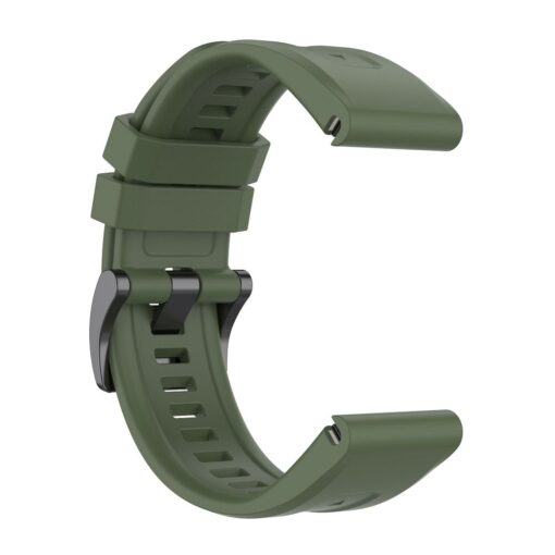 Silikon-Armband zu GARMIN FENIX 3 / 3HR / 5X / 6X / 6X Pro / 7X / 7X Pro dunkelgrün (4) – Bild 3