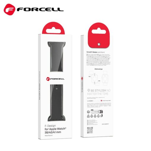 FORCELL F-DESIGN FA01 Armband für APPLE Watch 38 / 40 / 41 mm schwarz – Bild 9