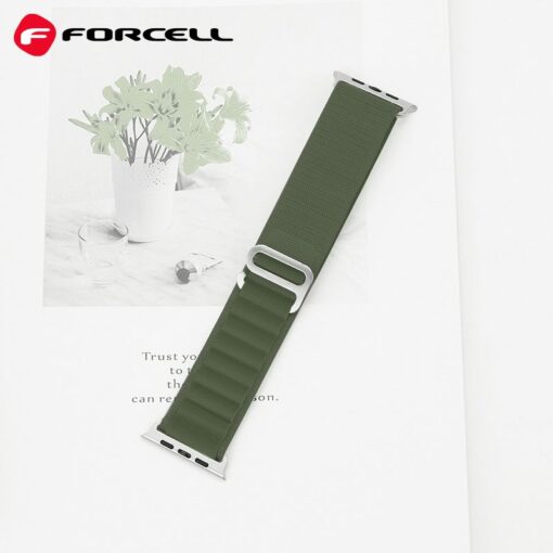 FORCELL F-DESIGN FA13 Armband für APPLE Watch 42 / 44 / 45 / 49 mm grün – Bild 3