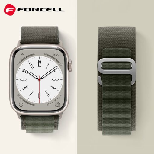 FORCELL F-DESIGN FA13 Armband für APPLE Watch 42 / 44 / 45 / 49 mm grün – Bild 4